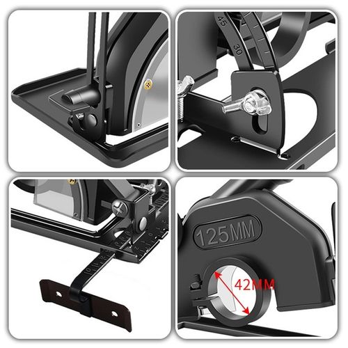 Adapter prowadnica z odsysaczem do szlifierki kątowej 125mm osłona na Arena.pl