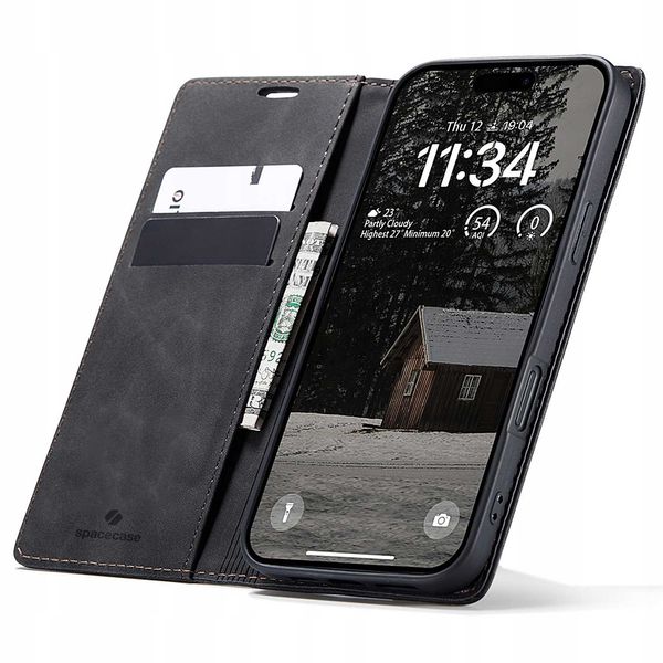 Spacecase Wallet Iphone 17 Air Black zdjęcie 1