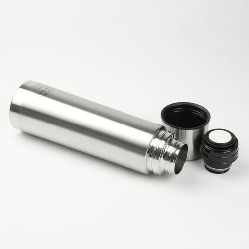 TERMOS SREBRNY TERMICZNY 750ML STAL NIERDZEWNA BIDON NA GORĄCE NAPOJE na Arena.pl