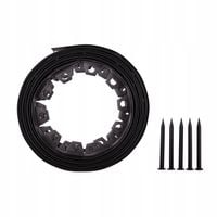 Obrzeże ogrodowe tworzywo sztuczne 10m czarny 4cm Trawnikowe