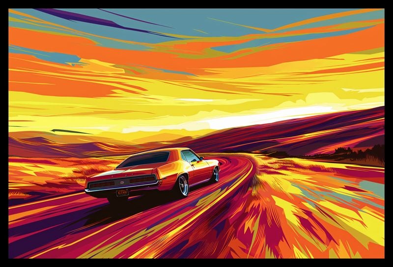 Plakat 45x30cm Pędź Przed Siebie zdjęcie 2