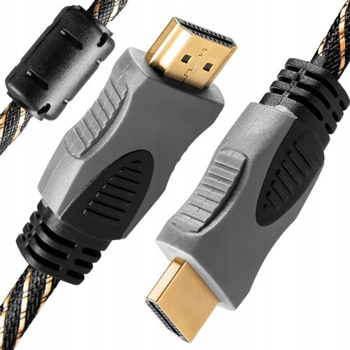 KABEL HDMI 2.0 PRZEWÓD HIGH SPEED 48bit TV MONITOR PC 3D 4K FHD FILTR 10m na Arena.pl