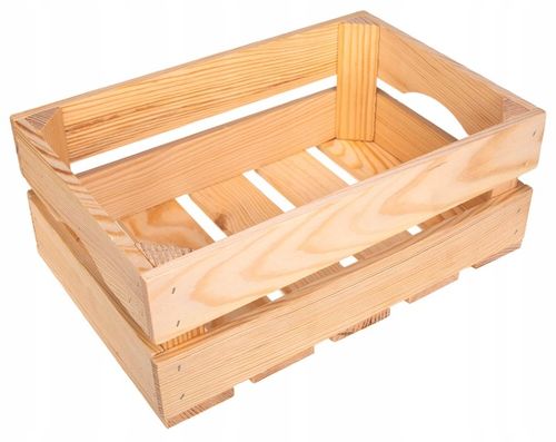 POJEMNIK PUDEŁKO SKRZYNKA DREWNIANA 30x20 PREZENT OZDOBNE ORGANIZER na Arena.pl