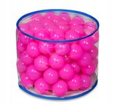 MINI PUFA SIEDZISKO DLA DZIECI RÓŻOWE PIŁKI 39cm