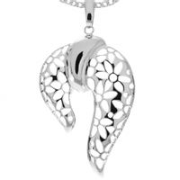 SREBRNY WISIOR AŻUROWY BARDZO DUŻY SREBRO PRÓBY 925