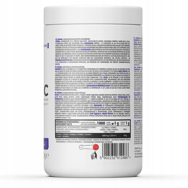 Suplement diety OstroVit Witamina C proszek 1000 g 1 szt zdjęcie 2