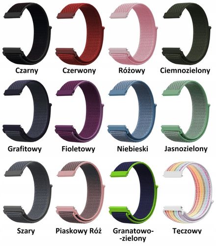 UNIWERSALNY PASEK DO ZEGARKA 22MM TELESKOPY KOLORY na Arena.pl