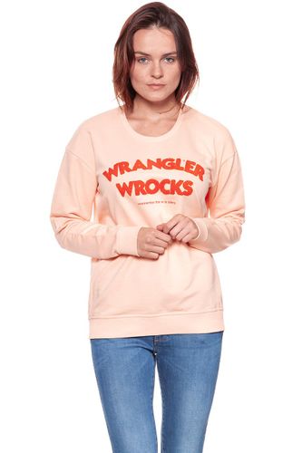 BLUZA WRANGLER DAMSKA WROCKS SWEAT PEACH PARFAIT W601OHYUD XS na Arena.pl