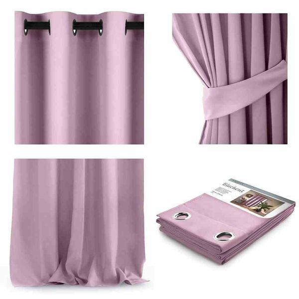 CURT/AH/BLACKOUT/EYELETS/PINK/140X270/1PC zdjęcie 2