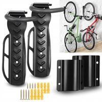 WIESZAK NA 2 ROWERY NA ŚCIANĘ UCHWYT ROWEROWY MOCNY WYTRZYMAŁY HAKI 2x