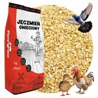JĘCZMIEŃ GNIECIONY PASZA KARMA DROBNA ZIARNO DLA DROBIU KUR KACZEK GOŁĘBI