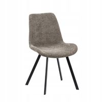 Krzesło do jadalni tapicerka klasyczny splot SILLA brąz 52x60x83,5 HOMLA