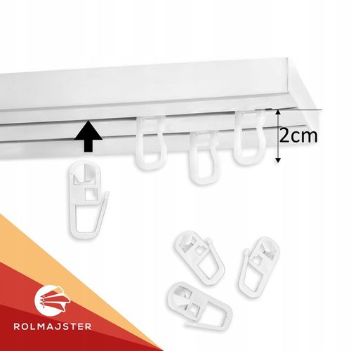 Karnisz sufitowy podwójny PCV 320 cm szyna sufitowa II TOROWA na Arena.pl