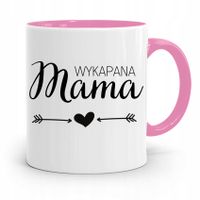 Kubek Różowy Dzień Dziecka Wykapana Mama Z Nadrukiem Ze Zdjęciem