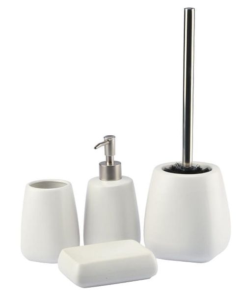 Dozownik ceramiczny do mydła PASTELLO biały matowy 400 ml zdjęcie 2