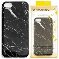 Wozinsky Marble żelowe etui pokrowiec marmur Xiaomi Mi 10 Lite czarny