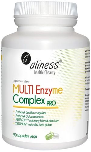 ALINESS MULTI Enzyme Complex PRO enzymy trawienne bromelaina 2x90 kapsułek na Arena.pl