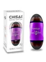 masturbator happy cup dwuotworowy fioletowy 19 cm