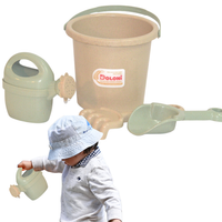 Zestaw Do Piasku Eco Wiaderko Konewka Grabki Łopatka Piaskownica 013555/02