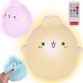 Lampka Nocna LED dla Dzieci Króliczek RGB + Pilot