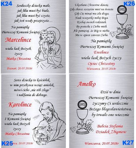 Srebrny Łańcuszek 925 Medalik Aniołek z Sercem Chrzest Grawer na Arena.pl