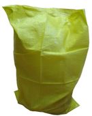 worek polipropylenowy 50cm x 80cm 50g/m2 żółty z zaciągiem