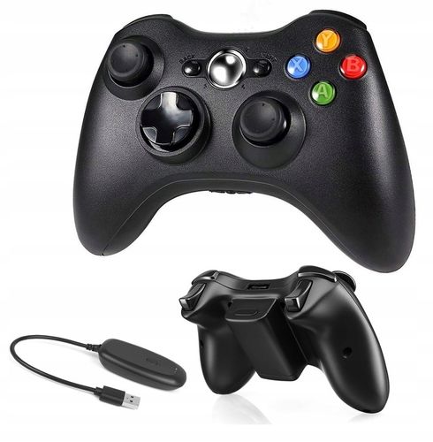 PAD do PC XBOX 360 BEZPRZEWODOWY KONTROLER + ODBIORNIK USB CZARNY na Arena.pl