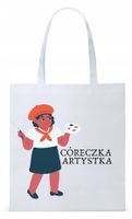 Dla Córki Córeczki Prezent Torba Eco Biała Shopper Z Nadrukiem Ze Zdjęciem