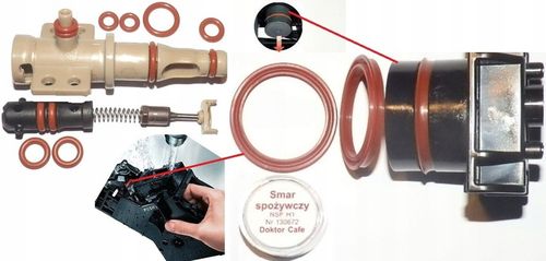 Zestaw nowy wzór specjalnej uszczelki Saeco HD RI SM SUP Philips EP LatteGo na Arena.pl