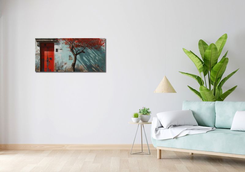 Obraz 90x40cm Widok Na Dawne zdjęcie 2