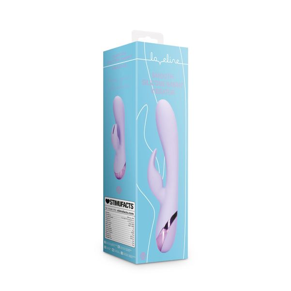 Smooth Silicone Rabbit Vibrator - Digital Lavender zdjęcie 2