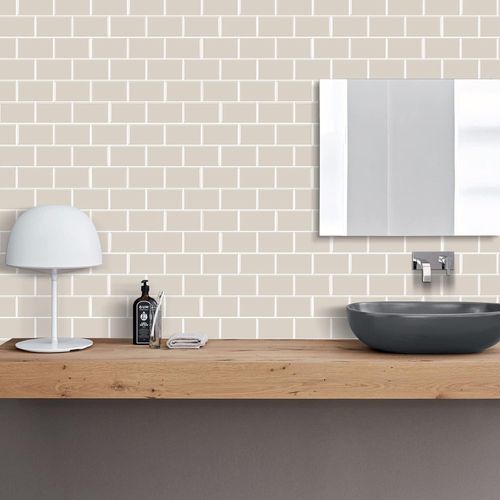 Płytki ścienne samoprzylepne 3D WoStick retro subway kawa 10 szt. 1,2 mm na Arena.pl