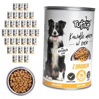 TufTuf mokra karma dla psa Drób puszka 36x415g Kawałki w sosie