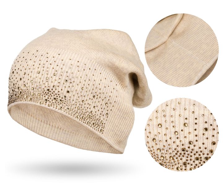 czapka ptn hat-01-7484 beige zdjęcie 1
