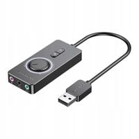 Zewnętrzna karta dźwiękowa USB 2.0 Vention CDRBF 1m (czarny)