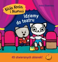 Książka z okienkami dla dzieci - Kicia Kocia i Nunuś - Idziemy do teatru