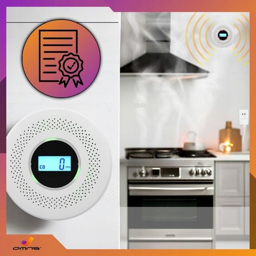 Czujnik czadu i dymu detektor tlenku węgla JKD 512COM certyfikowany na Arena.pl