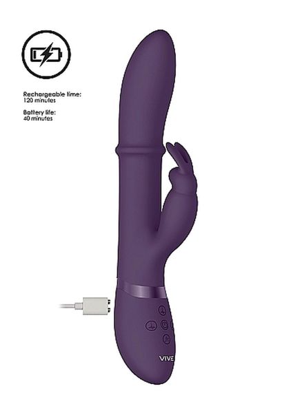 Wibrator Króliczek Wielofunkcyjny 10 Trybów 24Cm zdjęcie 12