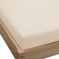 Prześcieradło jersey z gumką 120x200 jasny beżowy