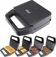 OPIEKACZ UNIWERSALNY 4w1 ORZESZKI TOSTY SANDWICH GOFRY GRILL MOCNY