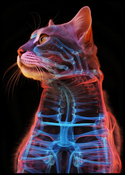 Plakat 67,5x95cm Anatomia Kota zdjęcie 2