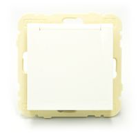 Efapel Logus90 gniazdo pojedyncze z uziemieniem ip44 biały 90114 KWBR