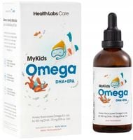 Health Labs MyKids Omega DHA + EPA w 3 kroplach Wsparcie wzroku Odporność
