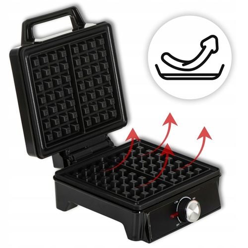 GOFROWNICA 2000W OPIEKACZ DO GOFRÓW MOCNA Z REGULACJĄ TEMPERATURY na Arena.pl