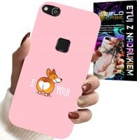 ETUI DO HUAWEI P9 LITE 2016 - ŚMIESZNE WZORY I LOVE YOU PIESEK OBUDOWA