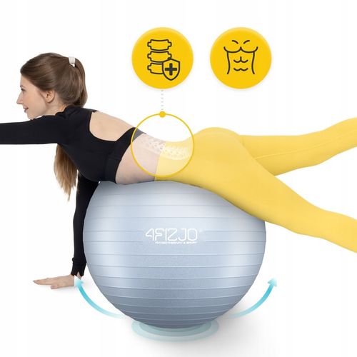 PIŁKA REHABILITACYJNA GIMNASTYCZNA DO FITNESSU FIZJOTERAPII POMPKA 85 cm na Arena.pl