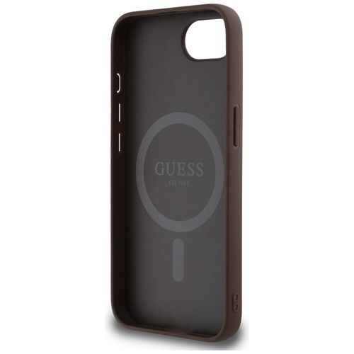 etui guess 4g ring classic logo magsafe  do iphone 16e brązowy na Arena.pl
