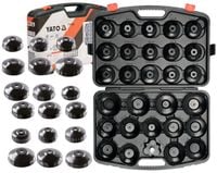 YT-0596 KLUCZE NASADOWE DO FILTRÓW OLEJU 30 szt.YATO WALIZKA CrMo
