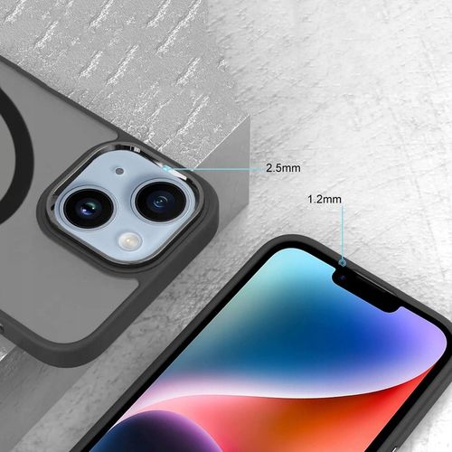 Etui Do iPhone 13 / 14 (Magsafe, Czarne Matowe, Wzmacniane, Trwałe) 2xSzkło na Arena.pl