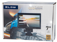 KAMERA COFANIA MONITOR LED 7 TFT 12V/24V 18IR SZEROKI KĄT LINIE POMOCNICZE